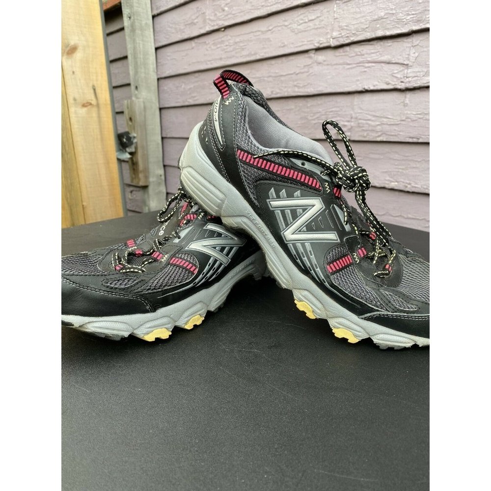 New Balance 410v4 Trail Running Shoes WT410BP4 Black Pink Gray Women's 11‎ D US